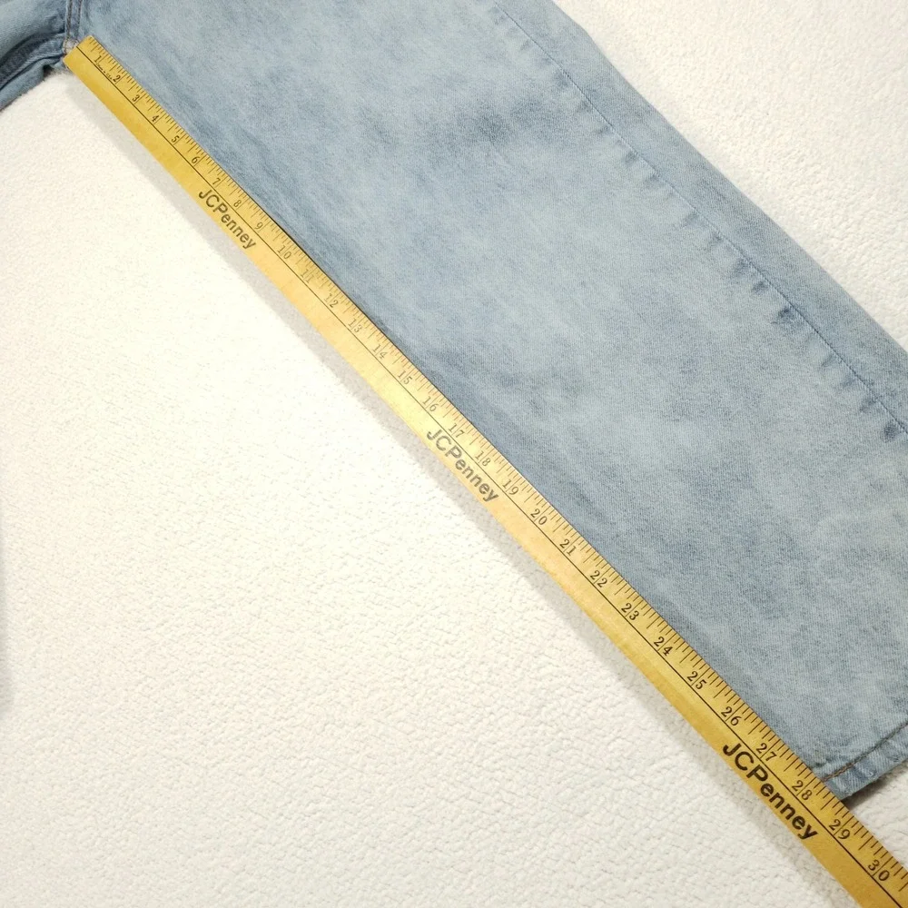 Levi's 565 Jeans Men 30x32 Light Wash Blue Loose Straight Leg Denim S110782